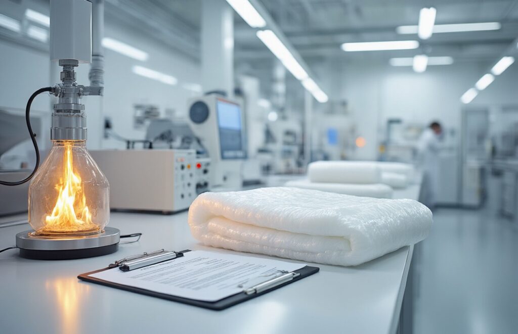 Fire Resistance Properties of Silica Aerogel Insulation Blankets