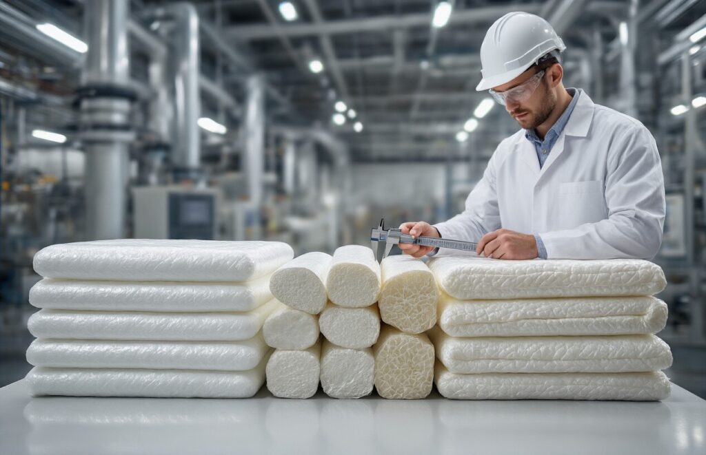 

Selecting the right thickness for an aerogel insulation blanket can make the difference between an efficient thermal management system and one that falls short of performance expectations. Engineers, contractors, and facility managers across industries from aerospace to petrochemicals need practical guidance for making these critical decisions, especially when working with extreme temperatures or space constraints.
This comprehensive thickness guide addresses the specific challenges of matching aerogel blanket specifications to real-world applications. The complexity goes beyond simple thermal calculations - factors like installation space, environmental conditions, and long-term performance all play crucial roles in determining optimal thickness.
The guide covers key material properties and how different aerogel types perform across temperature ranges, helping readers understand which formulations work best for their specific needs. Detailed calculation methods and thermal performance metrics provide the technical foundation for making informed thickness decisions. At the same time, specialized sections address the unique requirements of cryogenic applications where standard insulation materials often fail. Additional coverage includes proven installation techniques that maximize thermal performance and explores the combined benefits aerogel blankets offer beyond basic insulation, including fire protection and acoustic control.
Understanding Aerogel Properties and Material Types

Definition and unique characteristics of aerogel materials
Aerogel is a synthetic, ultralight, porous material derived from a gel via a supercritical drying process, delivering remarkable thermal insulation properties due to its nanoscale structure. The nanoporous composition consists almost entirely of air, making aerogel the world's lightest solid with exceptionally low thermal conductivity.
Silica aerogel for superior thermal insulation performance
Monolithic silica aerogel exhibits a thermal conductivity of 0.017 W/mK, with pore sizes ranging from 5 to 100 nanometers. Flexible aerogel blankets feature approximately 12nm pore diameters and comprise over 60% of silica aerogel sales. These materials offer the lowest thermal conductivity of any commercially available insulation, enabling a significant reduction in the total insulation thickness required.
Key Factors for Selecting Optimal Blanket Thickness

Application-Specific Thermal Insulation Requirements
Selecting the optimal aerogel blanket thickness begins with identifying the specific application context, whether residential, industrial, or aerospace. Each application presents unique thermal insulation requirements that directly influence thickness specifications. Industrial processes may require higher thermal resistance, while residential applications focus on energy-efficiency standards.
Operating Temperature Ranges and Environmental Constraints
Temperature exposure ranges fundamentally determine blanket thickness requirements, with extreme conditions necessitating enhanced insulation performance. Available installation space imposes dimensional constraints, though aerogel's low thermal conductivity allows thinner thicknesses while maintaining effectiveness. Climate zone assessment ensures the proper selection of thickness for optimal thermal efficiency across varying environmental conditions.
Thickness Calculation Methods and Thermal Performance

R-value Calculations and Thermal Conductivity Formulas
Determining the appropriate aerogel blanket thickness requires understanding R-value calculations, where higher R-values indicate superior insulation performance. The fundamental formula for calculating the required thickness is: R-value = Thickness (in) / Thermal Conductivity (Btu·in/ft²·h·°F). This calculation enables precise sizing based on specific thermal requirements and desired insulation efficiency.
Industry Standards and Performance Requirements
Flexible aerogel blankets are codified under ASTM C1728-13, Standard Specification for Flexible Aerogel Insulation, which applies to both hot and cold applications. This standard provides comprehensive classifications for aerogel blankets by Type, Grade, and Category, based on maximum use temperature and thermal conductivity. Industry standards from sources like the U.S. Department of Energy provide recommended R-values for various applications, ensuring optimal thermal performance through proper specification compliance.
Specialized Cryogenic Applications and Requirements

Extreme temperature challenges below -100°F (-74°C)
Cryogenic temperatures present unique insulation challenges, beginning at or below -100°F (-74°C) and extending to an effective lower boundary of -460°F (-273°C). These extreme conditions create substantial temperature differentials, generate strong vapor drive toward cold surfaces, and cause significant material contraction that traditional insulation systems struggle to accommodate effectively.
ASTM Type I, Grade 1, Category B specifications for cryogenic service
For cryogenic applications, ASTM Type I, Grade 1, Category B blanket specifications provide optimal performance through a composite construction featuring polyester and glass-fiber reinforcement with integral vapor-barrier membranes. This specialized configuration addresses the unique demands of extremely low-temperature environments while maintaining structural integrity.
Ice crystal formation prevention through nanoporous structure
Aerogel's nanoporous structure, with pore diameters of approximately 12nm, effectively prevents ice formation within the blanket body by restricting water molecule aggregation. Since ice crystal formation requires 275 water molecules, the tiny pore size keeps any ice formation localized and superficial, even when vapor barriers experience breaches.
Flexibility maintenance at temperatures down to -321°F (-196°C)
Aerogel blanket insulation maintains remarkable flexibility at cryogenic temperatures down to -321°F (-196°C), accommodating thermal shock and providing splash protection. This flexibility eliminates the need for contraction joints typically required in conventional cryogenic insulation systems, simplifying installation and reducing potential failure points.
Installation Techniques for Maximum Performance

Multi-layer cigarette wrap application methods
Flexible aerogel insulation requires strategic layering techniques to achieve optimal thermal performance. Multiple 5mm- and 10mm-thick blankets are applied using traditional cigarette-wrap methods, with each layer systematically wrapped around the pipe surface. Temporary securing with fiberglass-reinforced packing tape or adhesive spray ensures proper positioning during installation, particularly for larger or irregular surfaces where maintaining consistent coverage proves challenging.
Proper joint sealing and thermal bridging prevention
Circumferential joints between blanket sections must be staggered to eliminate through-joints that create thermal pathways. Each joint requires careful sealing to prevent thermal bridging, with vapor-barrier membranes sealed with foil-faced butyl tape. The factory-laminated vapor barrier on each layer provides redundancy, while contraction joints are unnecessary because aerogel's continuous flexibility eliminates installation costs and vapor-penetration risks.
Combined Benefits Beyond Thermal Insulation

Passive Fire Protection Capabilities in Applied Thicknesses
The nanoporous structure of aerogel provides exceptional Passive Fire Protection (PFP) capabilities, delivering superior performance in both pool-fire and jet-fire protection scenarios. An aerogel blanket installed at 80 mm thickness, commonly specified for condensation control in LNG service applications, can provide over 2½ hours of pool-fire protection meeting UL 1709 standards and 60 minutes of jet-fire protection.
Acoustic Performance Meeting ISO 15665 Requirements
The underlying physical structure of silica aerogel provides considerable acoustic benefits for industrial applications. When combined with mass-loaded vinyl (MLV), aerogel blankets can meet ISO 15665 classes A, B, and C requirements, as well as the demanding 'Shell D' insertion loss requirement, making them suitable for noise-critical installations.
Hydrophobic Properties Preventing Corrosion Under Insulation
Aerogel blankets possess inherent hydrophobicity that is essential for protecting underlying piping and equipment surfaces from water ingress. This hydrophobicity effectively prevents the development of corrosion under insulation (CUI), a common failure mechanism that can compromise both equipment integrity and insulation performance over time.
Mechanical Durability and Long-Term Performance Advantages
Aerogel blankets offer exceptional mechanical resistance, providing durable, long-lasting insulation. These materials demonstrate remarkable durability during transportation and installation, allowing for pre-insulation with reduced risk of damage during transport or erection. The blankets remain flexible at cryogenic temperatures, eliminating the risk of thermal shock damage and ensuring consistent performance throughout their service life.

Selecting the appropriate aerogel blanket thickness requires careful consideration of multiple factors, including application requirements, temperature conditions, space limitations, and thermal resistance needs. The R-value calculations, combined with local climate assessments, provide the foundation for determining optimal thickness while ensuring maximum thermal efficiency. From cryogenic applications requiring specialized Type I, Grade 1, Category B blankets to standard industrial installations, proper thickness selection directly impacts both performance and cost-effectiveness.
The unique properties of aerogel blankets—including their exceptional thermal conductivity, hydrophobicity, and flexibility at extreme temperatures—make them suitable for diverse applications, ranging from petrochemical facilities to LNG terminals. Beyond thermal insulation, these materials offer additional benefits, including passive fire protection, acoustic performance, and simplified installation, which reduce project timelines and labor costs. When sourcing aerogel solutions, partnering with reputable manufacturers ensures access to quality materials that meet specific application demands while delivering long-term durability and optimal thermal performance across various industrial and commercial environments.
