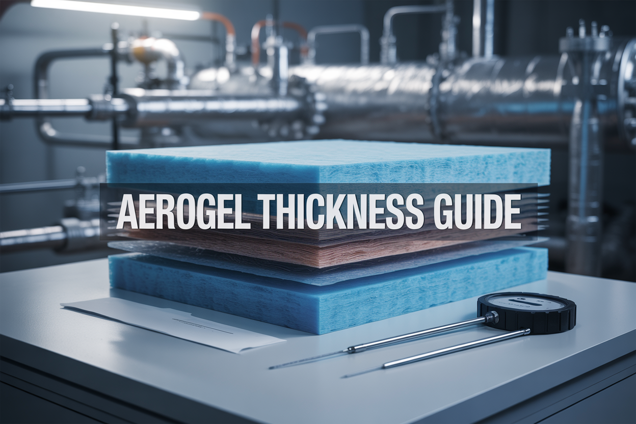 Selecting the right thickness for an aerogel insulation blanket can make the difference between an efficient thermal management system and one that falls short of performance expectations. Engineers, contractors, and facility managers across industries from aerospace to petrochemicals need practical guidance for making these critical decisions, especially when working with extreme temperatures or space constraints. This comprehensive thickness guide addresses the specific challenges of matching aerogel blanket specifications to real-world applications. The complexity goes beyond simple thermal calculations - factors like installation space, environmental conditions, and long-term performance all play crucial roles in determining optimal thickness. The guide covers key material properties and how different aerogel types perform across temperature ranges, helping readers understand which formulations work best for their specific needs. Detailed calculation methods and thermal performance metrics provide the technical foundation for making informed thickness decisions. At the same time, specialized sections address the unique requirements of cryogenic applications where standard insulation materials often fail. Additional coverage includes proven installation techniques that maximize thermal performance and explores the combined benefits aerogel blankets offer beyond basic insulation, including fire protection and acoustic control. Understanding Aerogel Properties and Material Types Definition and unique characteristics of aerogel materials Aerogel is a synthetic, ultralight, porous material derived from a gel via a supercritical drying process, delivering remarkable thermal insulation properties due to its nanoscale structure. The nanoporous composition consists almost entirely of air, making aerogel the world's lightest solid with exceptionally low thermal conductivity. Silica aerogel for superior thermal insulation performance Monolithic silica aerogel exhibits a thermal conductivity of 0.017 W/mK, with pore sizes ranging from 5 to 100 nanometers. Flexible aerogel blankets feature approximately 12nm pore diameters and comprise over 60% of silica aerogel sales. These materials offer the lowest thermal conductivity of any commercially available insulation, enabling a significant reduction in the total insulation thickness required. Key Factors for Selecting Optimal Blanket Thickness Application-Specific Thermal Insulation Requirements Selecting the optimal aerogel blanket thickness begins with identifying the specific application context, whether residential, industrial, or aerospace. Each application presents unique thermal insulation requirements that directly influence thickness specifications. Industrial processes may require higher thermal resistance, while residential applications focus on energy-efficiency standards. Operating Temperature Ranges and Environmental Constraints Temperature exposure ranges fundamentally determine blanket thickness requirements, with extreme conditions necessitating enhanced insulation performance. Available installation space imposes dimensional constraints, though aerogel's low thermal conductivity allows thinner thicknesses while maintaining effectiveness. Climate zone assessment ensures the proper selection of thickness for optimal thermal efficiency across varying environmental conditions. Thickness Calculation Methods and Thermal Performance R-value Calculations and Thermal Conductivity Formulas Determining the appropriate aerogel blanket thickness requires understanding R-value calculations, where higher R-values indicate superior insulation performance. The fundamental formula for calculating the required thickness is: R-value = Thickness (in) / Thermal Conductivity (Btu·in/ft²·h·°F). This calculation enables precise sizing based on specific thermal requirements and desired insulation efficiency. Industry Standards and Performance Requirements Flexible aerogel blankets are codified under ASTM C1728-13, Standard Specification for Flexible Aerogel Insulation, which applies to both hot and cold applications. This standard provides comprehensive classifications for aerogel blankets by Type, Grade, and Category, based on maximum use temperature and thermal conductivity. Industry standards from sources like the U.S. Department of Energy provide recommended R-values for various applications, ensuring optimal thermal performance through proper specification compliance. Specialized Cryogenic Applications and Requirements Extreme temperature challenges below -100°F (-74°C) Cryogenic temperatures present unique insulation challenges, beginning at or below -100°F (-74°C) and extending to an effective lower boundary of -460°F (-273°C). These extreme conditions create substantial temperature differentials, generate strong vapor drive toward cold surfaces, and cause significant material contraction that traditional insulation systems struggle to accommodate effectively. ASTM Type I, Grade 1, Category B specifications for cryogenic service For cryogenic applications, ASTM Type I, Grade 1, Category B blanket specifications provide optimal performance through a composite construction featuring polyester and glass-fiber reinforcement with integral vapor-barrier membranes. This specialized configuration addresses the unique demands of extremely low-temperature environments while maintaining structural integrity. Ice crystal formation prevention through nanoporous structure Aerogel's nanoporous structure, with pore diameters of approximately 12nm, effectively prevents ice formation within the blanket body by restricting water molecule aggregation. Since ice crystal formation requires 275 water molecules, the tiny pore size keeps any ice formation localized and superficial, even when vapor barriers experience breaches. Flexibility maintenance at temperatures down to -321°F (-196°C) Aerogel blanket insulation maintains remarkable flexibility at cryogenic temperatures down to -321°F (-196°C), accommodating thermal shock and providing splash protection. This flexibility eliminates the need for contraction joints typically required in conventional cryogenic insulation systems, simplifying installation and reducing potential failure points. Installation Techniques for Maximum Performance Multi-layer cigarette wrap application methods Flexible aerogel insulation requires strategic layering techniques to achieve optimal thermal performance. Multiple 5mm- and 10mm-thick blankets are applied using traditional cigarette-wrap methods, with each layer systematically wrapped around the pipe surface. Temporary securing with fiberglass-reinforced packing tape or adhesive spray ensures proper positioning during installation, particularly for larger or irregular surfaces where maintaining consistent coverage proves challenging. Proper joint sealing and thermal bridging prevention Circumferential joints between blanket sections must be staggered to eliminate through-joints that create thermal pathways. Each joint requires careful sealing to prevent thermal bridging, with vapor-barrier membranes sealed with foil-faced butyl tape. The factory-laminated vapor barrier on each layer provides redundancy, while contraction joints are unnecessary because aerogel's continuous flexibility eliminates installation costs and vapor-penetration risks. Combined Benefits Beyond Thermal Insulation Passive Fire Protection Capabilities in Applied Thicknesses The nanoporous structure of aerogel provides exceptional Passive Fire Protection (PFP) capabilities, delivering superior performance in both pool-fire and jet-fire protection scenarios. An aerogel blanket installed at 80 mm thickness, commonly specified for condensation control in LNG service applications, can provide over 2½ hours of pool-fire protection meeting UL 1709 standards and 60 minutes of jet-fire protection. Acoustic Performance Meeting ISO 15665 Requirements The underlying physical structure of silica aerogel provides considerable acoustic benefits for industrial applications. When combined with mass-loaded vinyl (MLV), aerogel blankets can meet ISO 15665 classes A, B, and C requirements, as well as the demanding 'Shell D' insertion loss requirement, making them suitable for noise-critical installations. Hydrophobic Properties Preventing Corrosion Under Insulation Aerogel blankets possess inherent hydrophobicity that is essential for protecting underlying piping and equipment surfaces from water ingress. This hydrophobicity effectively prevents the development of corrosion under insulation (CUI), a common failure mechanism that can compromise both equipment integrity and insulation performance over time. Mechanical Durability and Long-Term Performance Advantages Aerogel blankets offer exceptional mechanical resistance, providing durable, long-lasting insulation. These materials demonstrate remarkable durability during transportation and installation, allowing for pre-insulation with reduced risk of damage during transport or erection. The blankets remain flexible at cryogenic temperatures, eliminating the risk of thermal shock damage and ensuring consistent performance throughout their service life. Selecting the appropriate aerogel blanket thickness requires careful consideration of multiple factors, including application requirements, temperature conditions, space limitations, and thermal resistance needs. The R-value calculations, combined with local climate assessments, provide the foundation for determining optimal thickness while ensuring maximum thermal efficiency. From cryogenic applications requiring specialized Type I, Grade 1, Category B blankets to standard industrial installations, proper thickness selection directly impacts both performance and cost-effectiveness. The unique properties of aerogel blankets—including their exceptional thermal conductivity, hydrophobicity, and flexibility at extreme temperatures—make them suitable for diverse applications, ranging from petrochemical facilities to LNG terminals. Beyond thermal insulation, these materials offer additional benefits, including passive fire protection, acoustic performance, and simplified installation, which reduce project timelines and labor costs. When sourcing aerogel solutions, partnering with reputable manufacturers ensures access to quality materials that meet specific application demands while delivering long-term durability and optimal thermal performance across various industrial and commercial environments.
