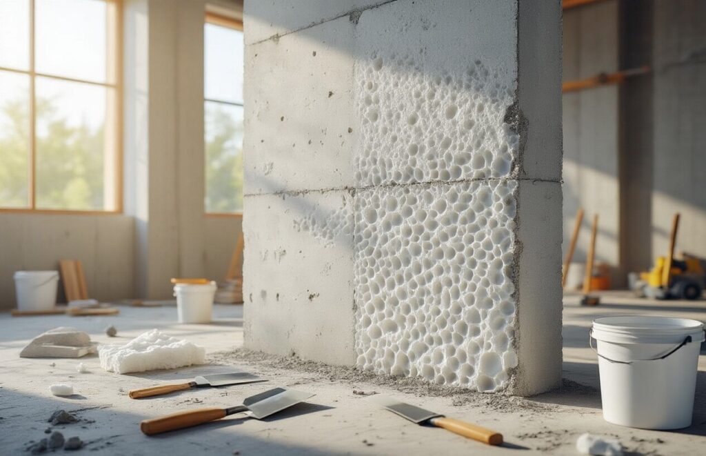 The Concrete Revolution: Using Aerogel Particles in High-Performance Insulating Plasters.