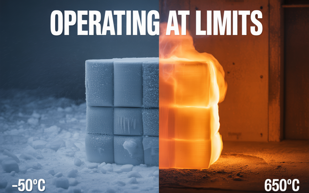 Operating at Limits: Performance of Aerogel at -50°C vs. 650°C.