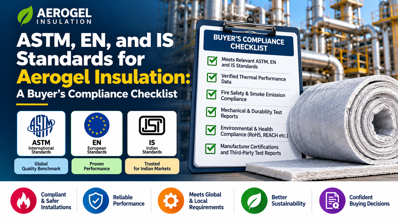 ASTM, EN, and IS Standards for Aerogel Insulation A Buyer's Compliance Checklist
