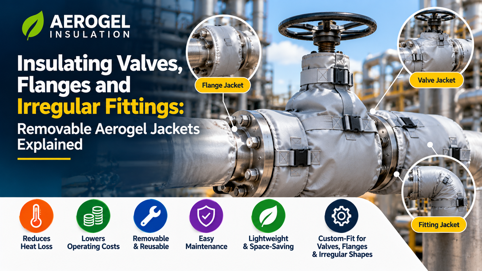 Insulating Valves, Flanges and Irregular Fittings Removable Aerogel Jackets Explained