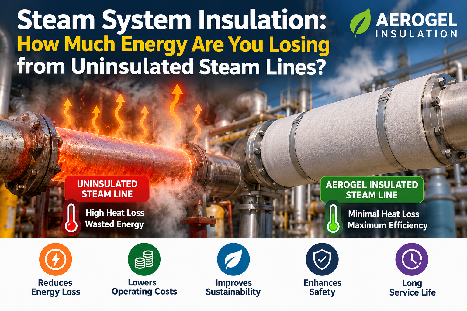 Steam System Insulation How Much Energy Are You Losing from Uninsulated Steam Lines